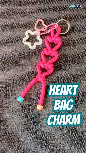 Easy DIY bag charm #shorts #diy #howto #style #design #paracord #knot #accessories #tutorial