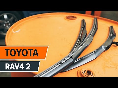 How to change front wiper blades on TOYOTA RAV4 TUTORIAL | AUTODOC