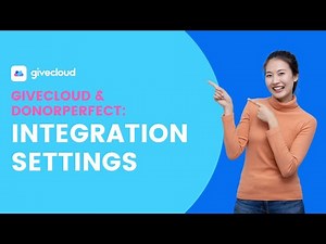 Givecloud & DonorPerfect - Integration Settings