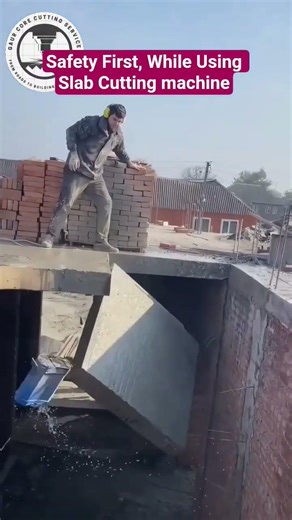 Safety First, While Using Slab Cutting machine #safetyfirst
