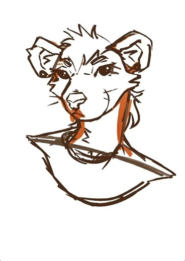 Procreate Rat OC Timelapse sketch :) 