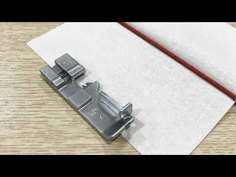 NECCHI Piping Foot / Overlock Machine Presser Foot Tutorial