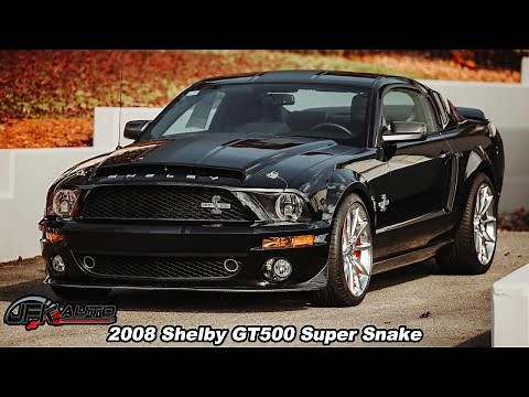 1,100 Mile 2008 Ford Mustang Shelby GT500 Super Snake with 725 Horsepower - JFK Auto