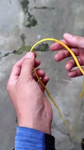 紐で輪を作る便利な結び方【アングラーズループ】Convenient way to tie a loop with a string Angler's Loop