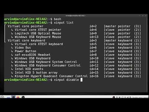 Enable and Disable Touchpad in a linux laptop