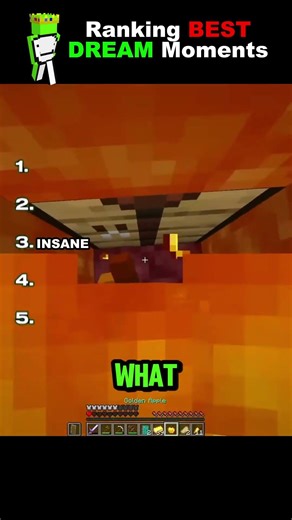 Ranking best Clutches of Dream in Minecraft #dream #minecraft #shorts #shortsfeed #gaming