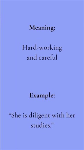 Diligent | One Word for Hard Work & Discipline
