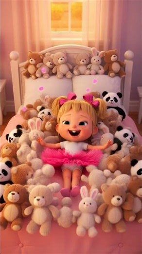 Soft toy bed explosion! 🧸 Kids 3D cartoon