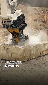 2.2K views · 29 reactions | Surface profiling of a marble block with the MB-R800 drum cutter, perfectly matched to the CAT MH3022 excavator. Strength and accuracy combined for flawless results in quarry operations. #MBcrusher #Landscaping #DrumCutter #CAT | MB crusher - MB SpA | Facebook