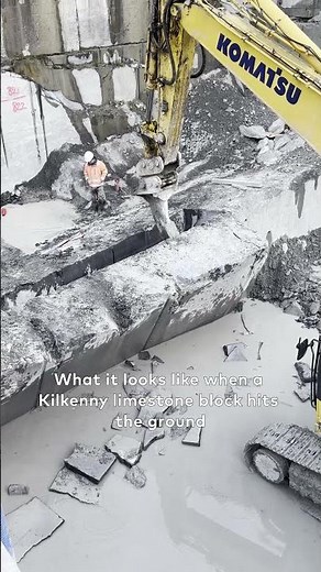 Kilkenny Limestone Quarry – Block Extraction | Irish Blue Limestone in Action