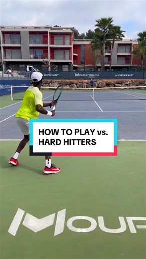 Playing a hard hitter? 😮‍💨🎾 Try these 3 tactics and thank me later 😉🔥 #tennistiktok #sportsontiktok