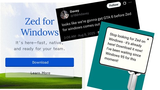 【水】你醒了？Zed 编辑器 Windows 正式版来了。