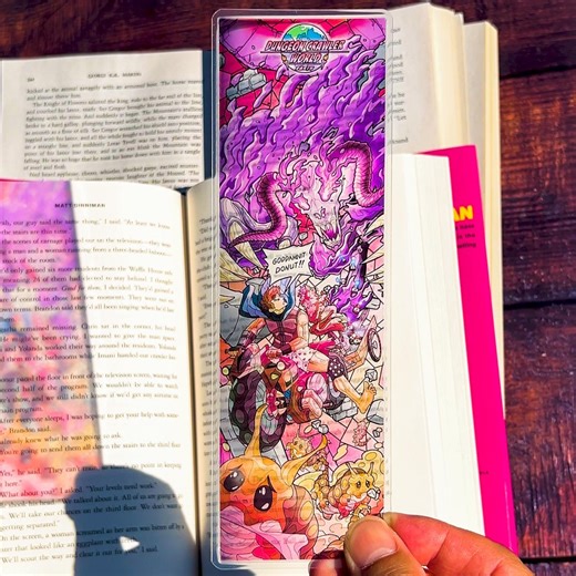 Dungeon Crawler Carl Stained Glass Bookmarks (transparent Bookmark, Stained Glass Art, Book Lover, Fantasy Book Reader Gift) - Etsy