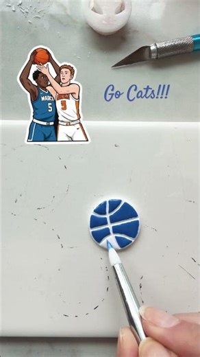 Making Polymer Clay Basketball Earrings for March Madness 🏀✨ #gamedaystyle