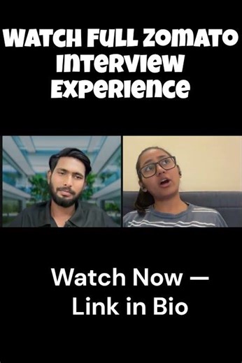 How She Cracked Zomato Placement | Zomato Interview Experience