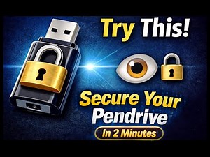 How to Set a Password on a USB Pendrive or Flash Drive Step by Step #USBPassword #PendrivePassword