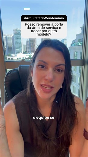 Pode trocar a porta da área de serviço?