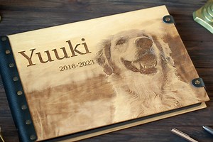 Wooden Photo Album, Dog Memory Photo Album for Precious Memories, Pet Remembrance Custom Pet Portrait From Photo Pet Loss Gifts - Etsy