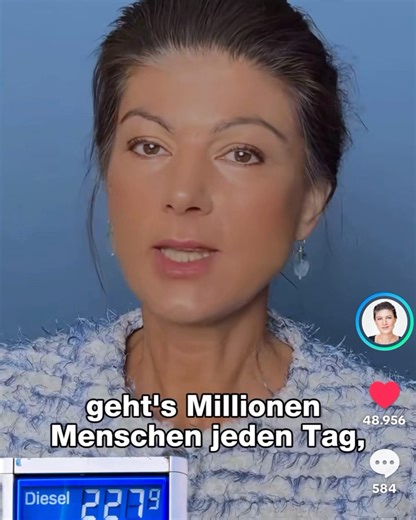 BSW founder Sahra Wagenknecht on current fuel prices and the tax policies behind them! 😡