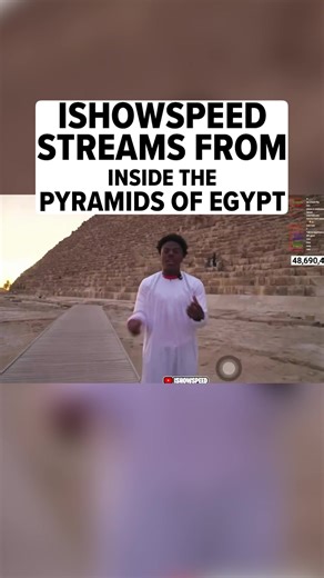 IShowSpeed streams from inside the Pyramids of Egypt 👀 | i show speed