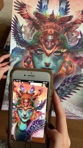 24K views · 848 reactions | Check out what the new Samskara augmented reality app can do! Can you figure out which images it works with?(Will work on paper and canvas prints.) You can download the app for free. Only works for iphone. Link in comments ⚡️. Developed by FullDome.pro, music by CloZee | Android Jones | Facebook