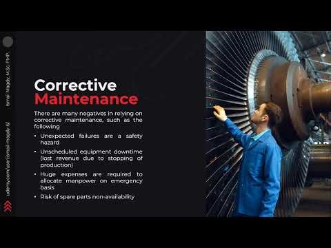 Maintenance Management & Reliability Engineering Course - Corrective maintenance