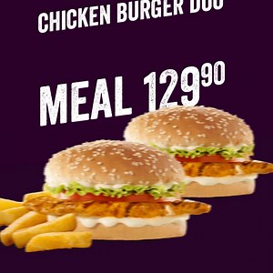A chicken burger... with a CHICKEN BURGER on the side!!!🍔😋@ the bestie you’re sharing it with!​ Only available on the Steers App 👉🏾. https://steers.co.za/ | Steers SA