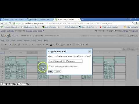 Athena Template instruction