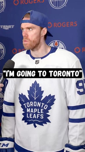 “I’m going to Toronto” - Connor McDavid Post Game Interview after playoff elimination vs Ducks