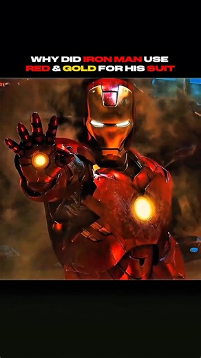 Why Did Iron Man Choose Red and Gold For His Suit💀#shorts #edit #ironman
