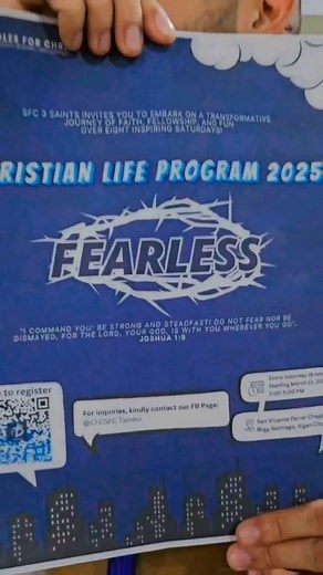 The Christian Life Program is finally here, and we can’t wait to journey with you. Come as you are and experience God’s love more deeply. See you mga igsuon! ❤️ | CFC SFC - Santiago Sto. Rosario San Lorenzo