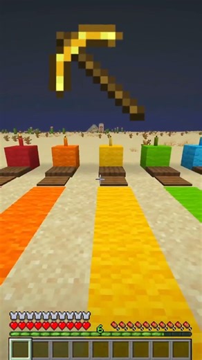 Choose a COLOR and Get a PICKAXE in Minecraft #minecraftshorts #minecraft