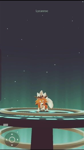 first ever dusk from lycanroc evolution#pokemongo#pokemon#shinypokemon