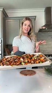 30-Minute Sheet Pan Harvest Bowls 🍂🍗🥬 #SheetPanDinner #HarvestBowl