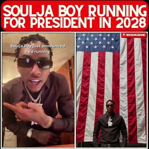 Does This Mean He'll Be The FIRST Rapper In The White House?! 🇺🇸😨 #souljaboy #shorts