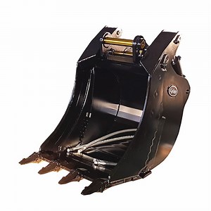 [Hot Item] Excavator 4-in-1 Bucket Scooping/Loading, Grappling/Clamping, Dozing/Pushing, and Grading/Spreading
