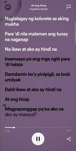 Angeline Quinto - At Ang Hirap (Lyrics Video)