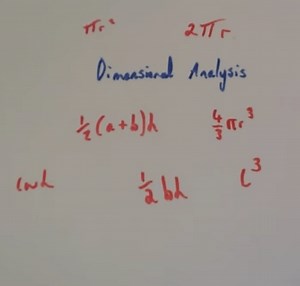 Dimensional Analysis Video – Corbettmaths