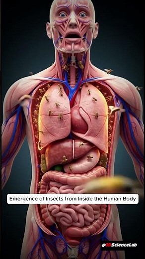 What Happens When Insects Emerge from Inside the Human Body #animation