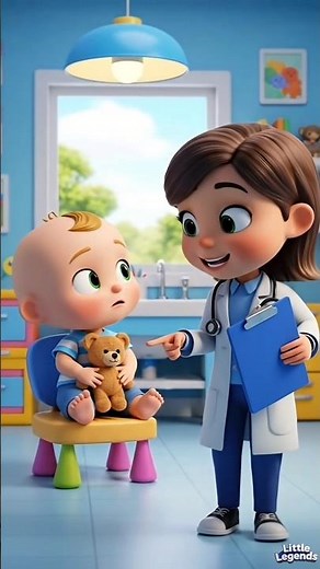 Baby Gets Brave at the Doctor! Cute & Educational Kids Short 🩺✨ #kidsshorts
