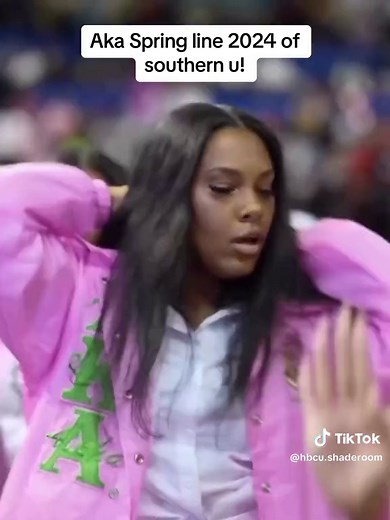 Exclusive Alpha Kappa Alpha Spring Line 2024 Crossing at Southern University