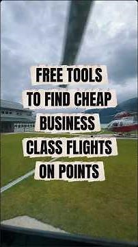 Free Tools to Find Cheap Business Class Flights on Points