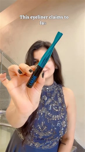 Navya & mumma on Instagram: "#ad The only eyeliner that gets my wings right in minutes. Clean flicks, quick-dry magic & wedding-ready eyes — Lakmé Eyeconic understood the assignment.✨ #eyeconicrange #lakmeindia intenseblackeyeliner"