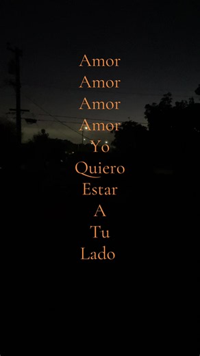 Amor: letra breve y sentimiento junto a tu lado