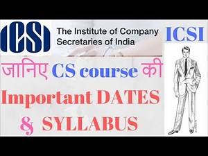 Syllabus of Company Secretary course full details ICSI
