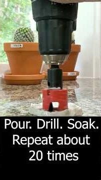 Drilling granite countertop the right way