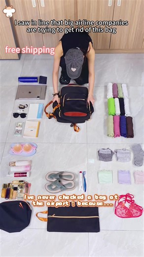 How much can a 40L personal item really fit? 18.#travelbackpack #packinghacks #weekendaway #travelbag #weekendtrip