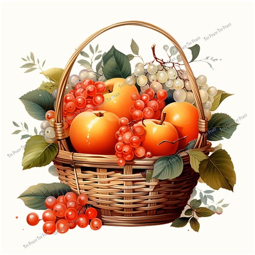 Basket of Fruit Fabric Panel, Quilt Sewing Square, Multiple Sizes, Fc6m - Etsy