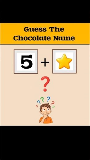 Guess The Chocolate 🍫|| Guess Challenge|| Quiz Puzzle|| #guess #shorts