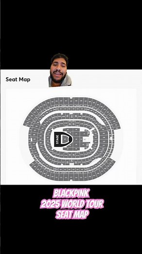 BLACKPINK 2025 WORLD TOUR SEAT MAP AT THE SOFI STADIUM #kpop #kpopnews #blackpink #blinks #worldtour